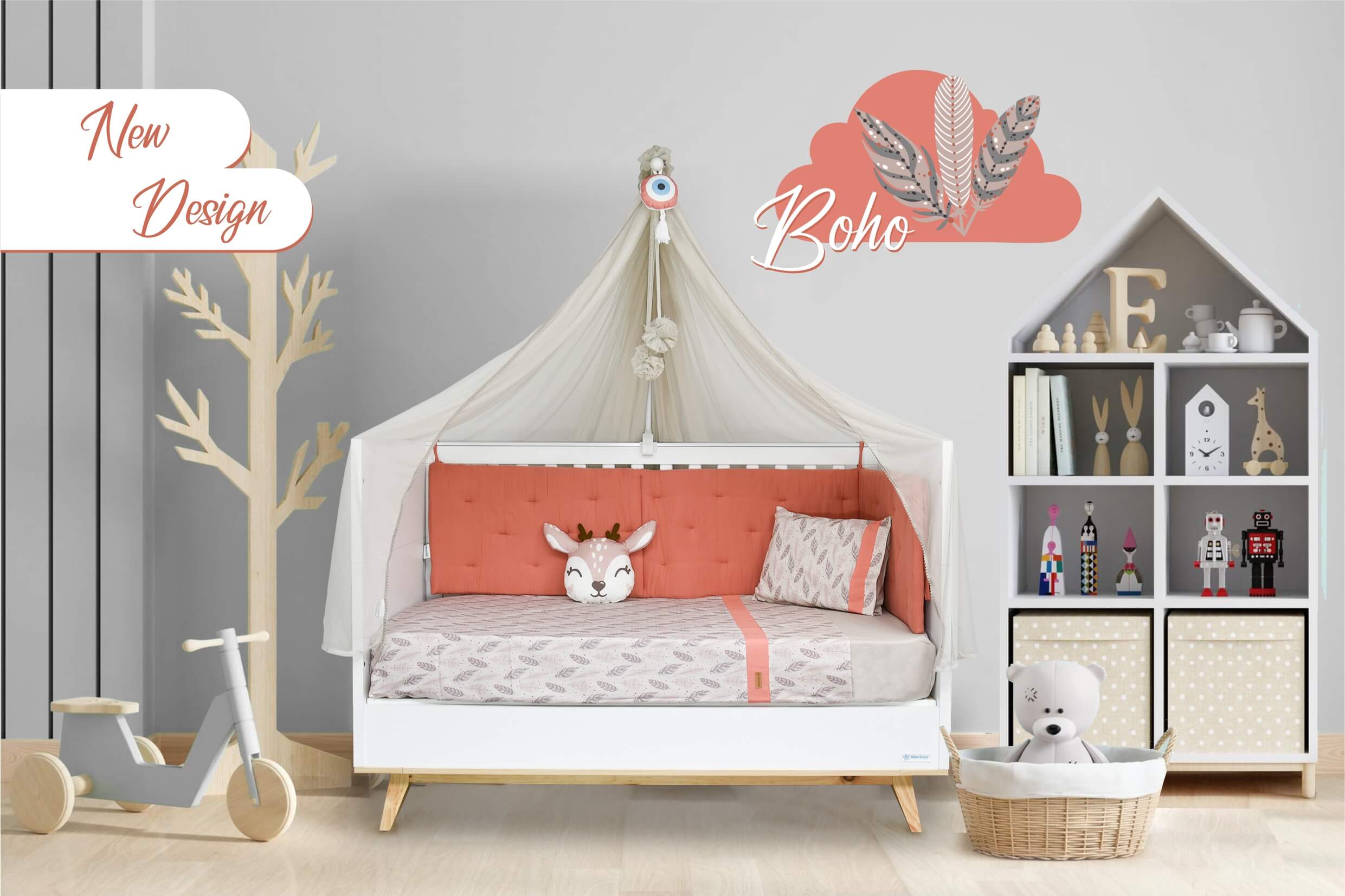 Bebe Stars Σετ Προίκας Μωρού 9τμχ. Boho 3130 - 1