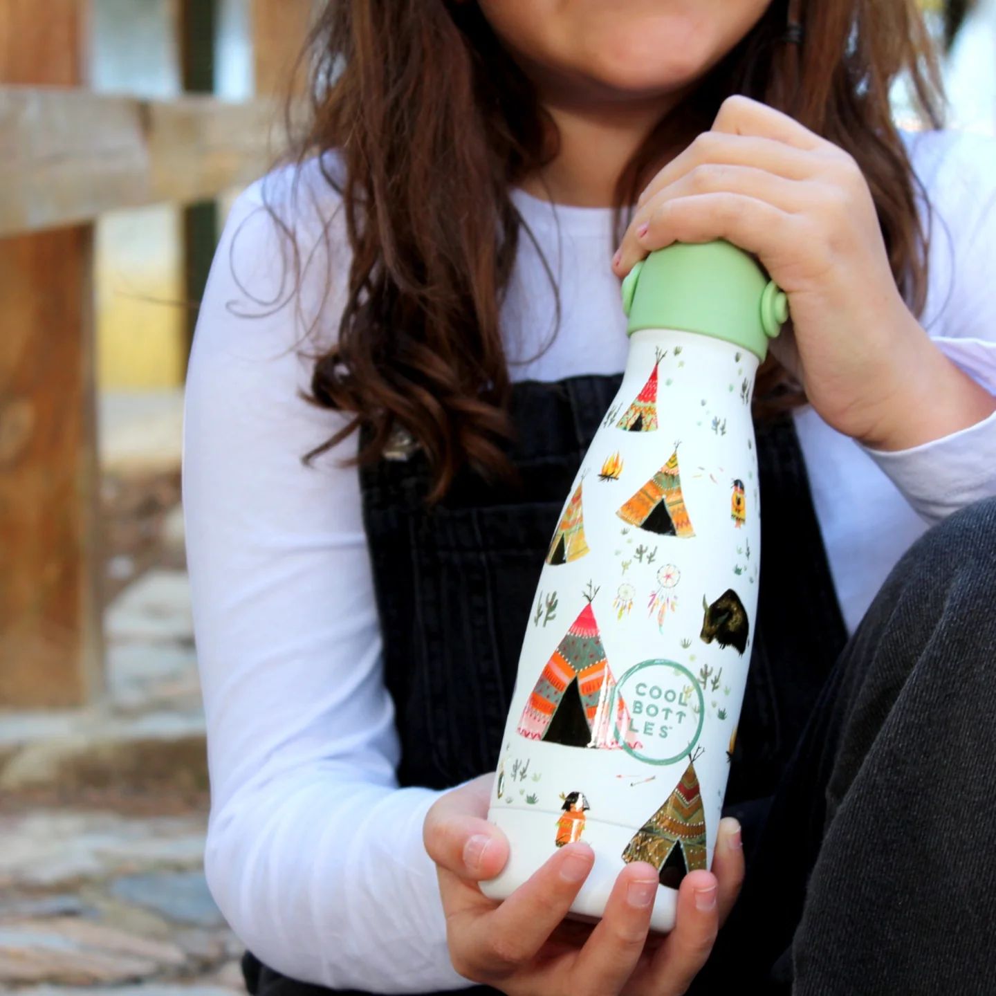 Cool Bottles Ανοξείδωτο Παιδικό Μπουκάλι Ινδιάνοι 260ml - 1