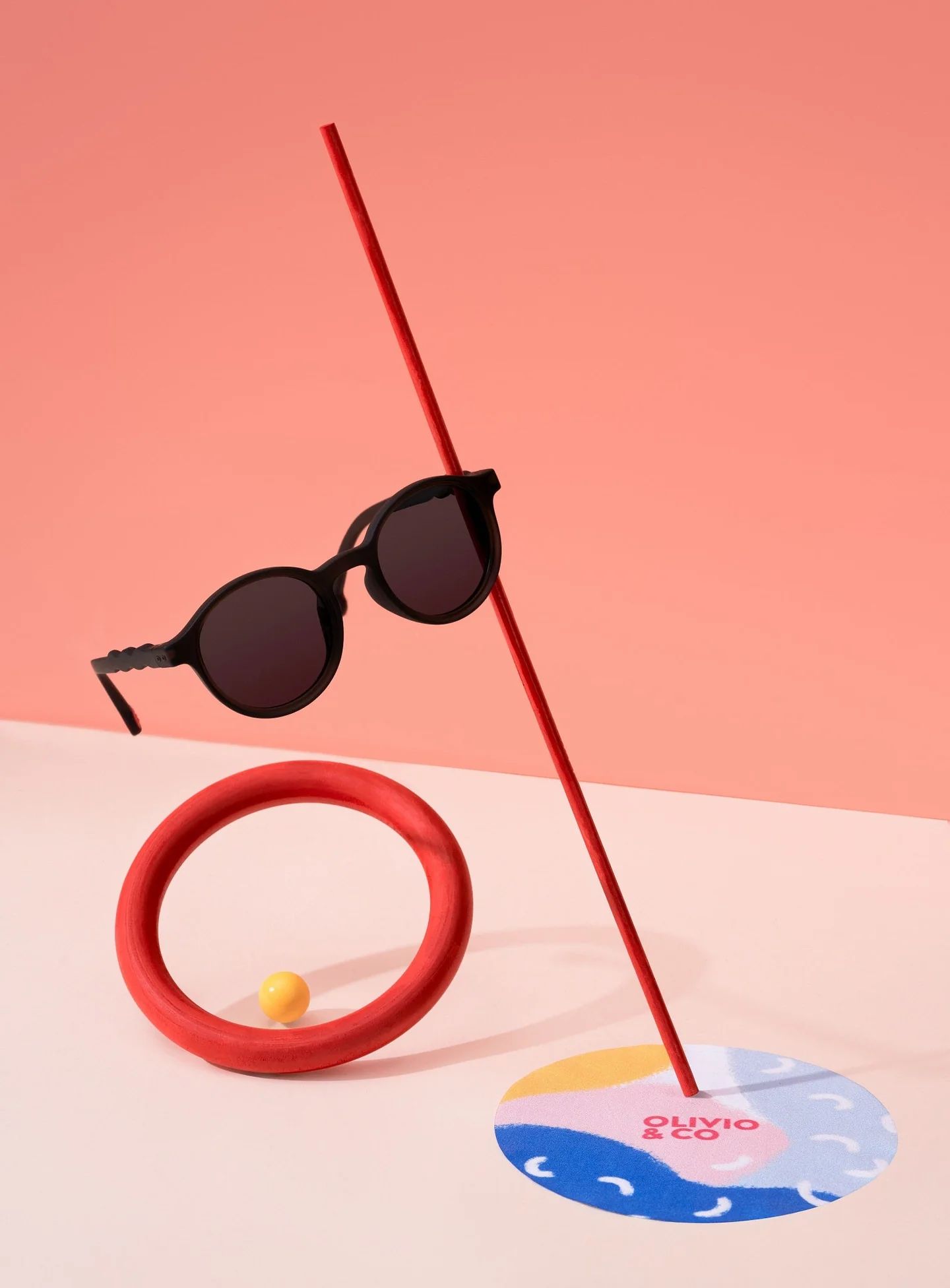 Olivio & Co Παιδικά Γυαλιά Ηλίου Οβάλ Classic Squid Ink Black Polarized 12+ ετών - 1