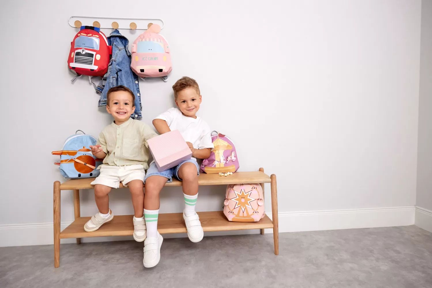 Lassig Tiny Backpack Μικρή Τσάντα Πλάτης Tiny Drivers Ice Cart - 1