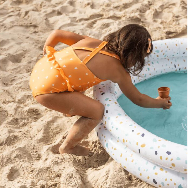 Swim Essentials Ολόσωμο Παιδικό Μαγιό με Προστασία UPF50+ Orange Hearts - 2