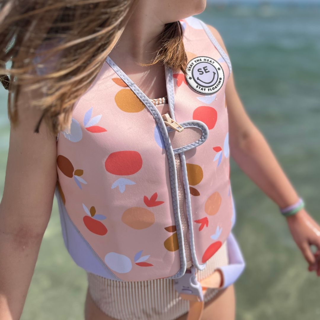 Swim Essentials Σωσίβιο Γιλέκο Κολύμβησης με Ιμάντα Ασφαλείας Summer Fruits για Παιδιά 3-6 ετών - 1
