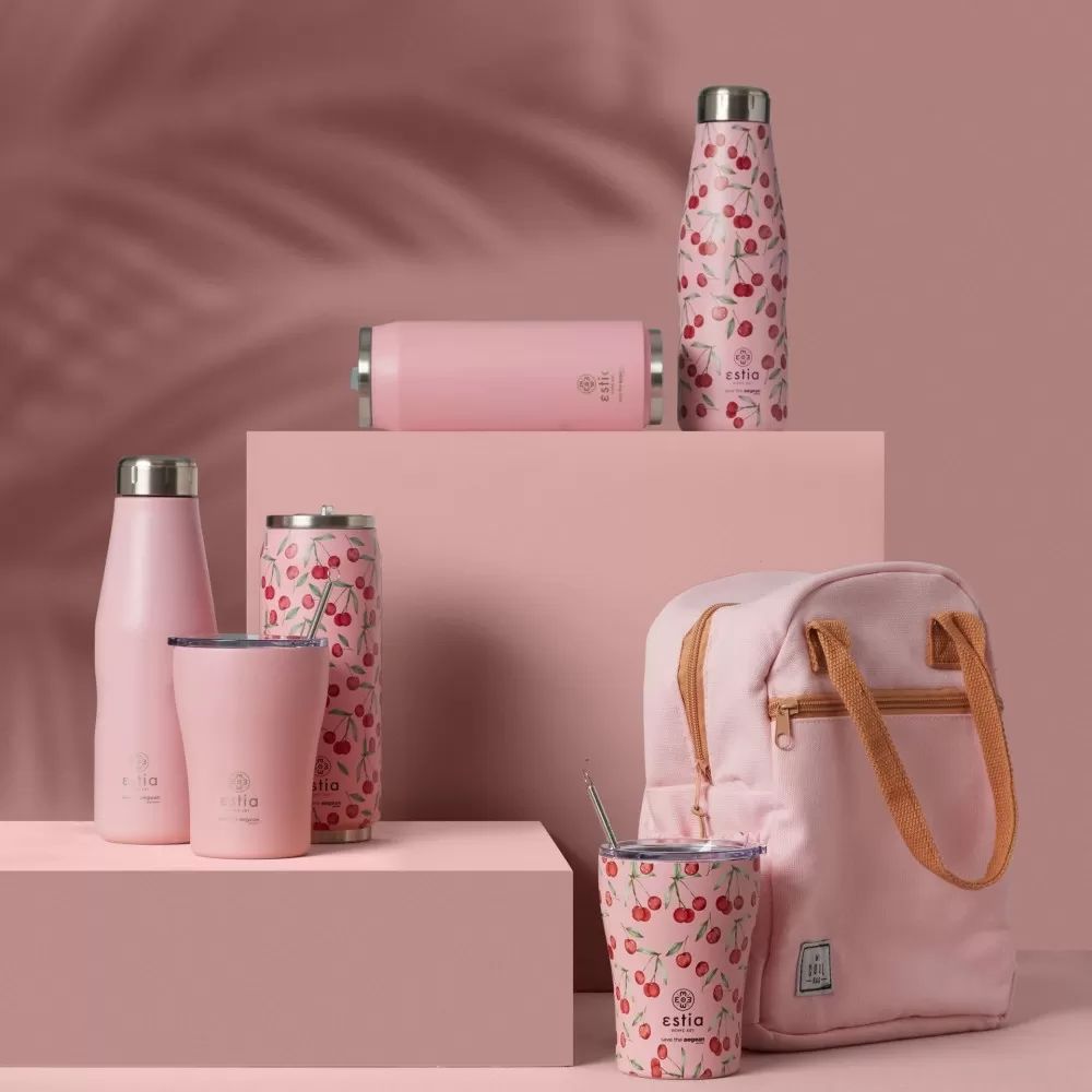 Estia Μπουκάλι Θερμός Travel Flask Save The Aegean Blossom Rose 500ml - 1