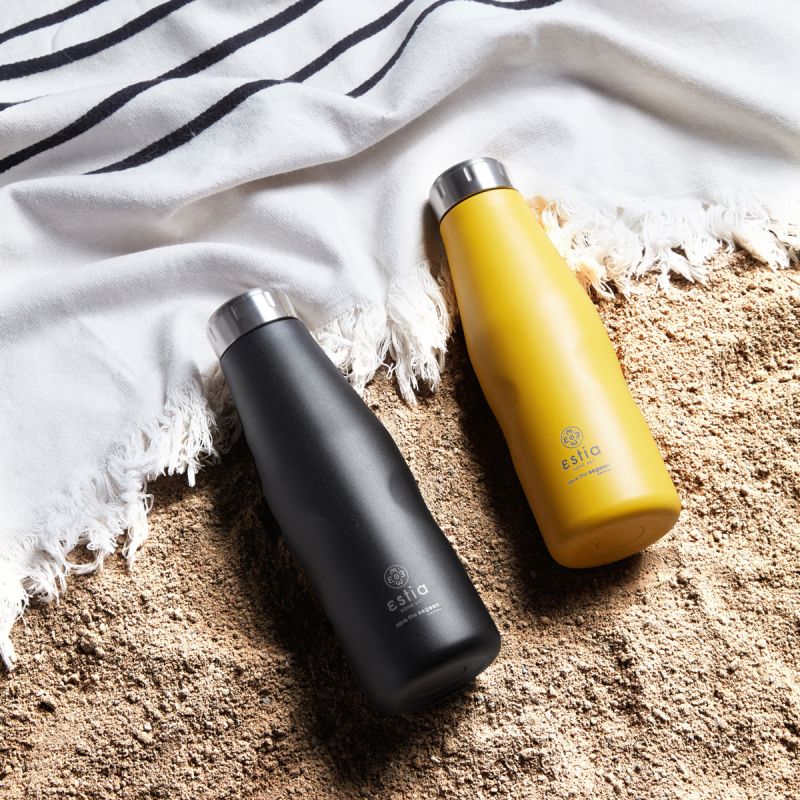 Estia Μπουκάλι Θερμός Travel Flask Save The Aegean Pineapple Yellow 500ml - 1
