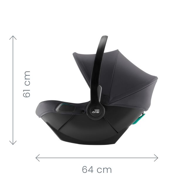 Britax Romer Κάθισμα Αυτοκινήτου Baby-Safe Core Space Black 40-83cm 0-13kg - 4