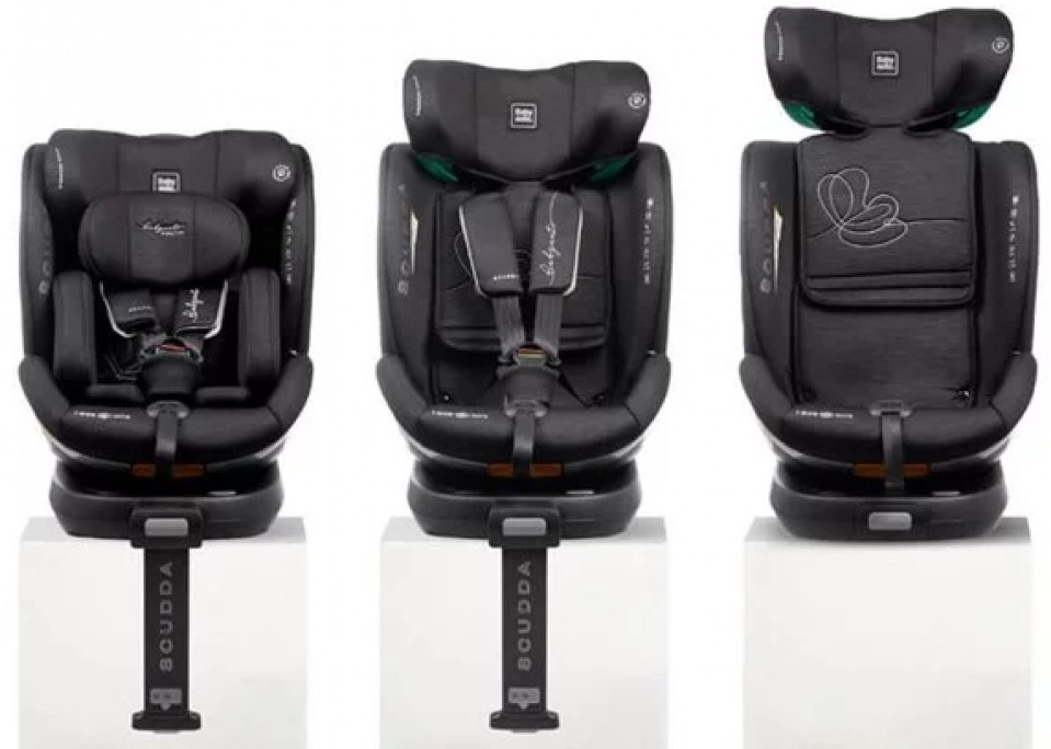 Babyauto Παιδικό Κάθισμα Αυτοκινήτου Scudda I-Size 40-150cm Black Line - 1