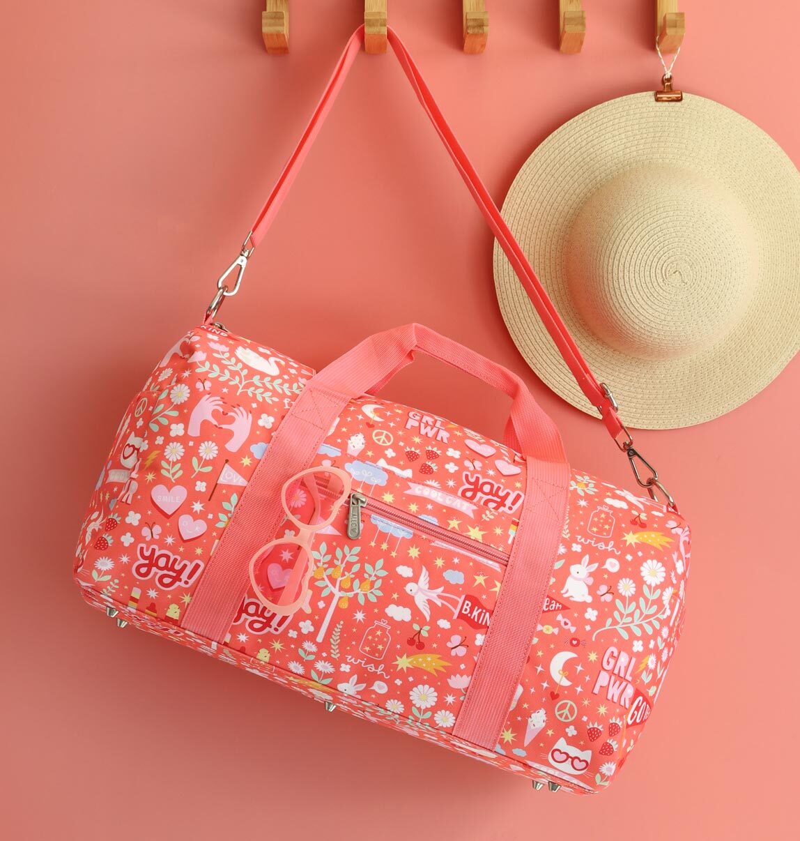 A Little Lovely Company Μικρό Σακίδιο Ταξίδιου Weekend Bag 46x25εκ. Fun - 1