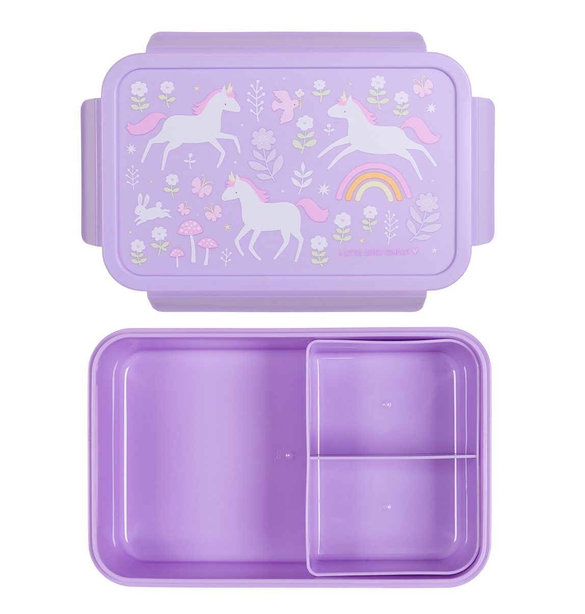 A Little Lovely Company Παιδικό Δοχείο Φαγητού Bento Lunch Box Unicorn Dreams - 1