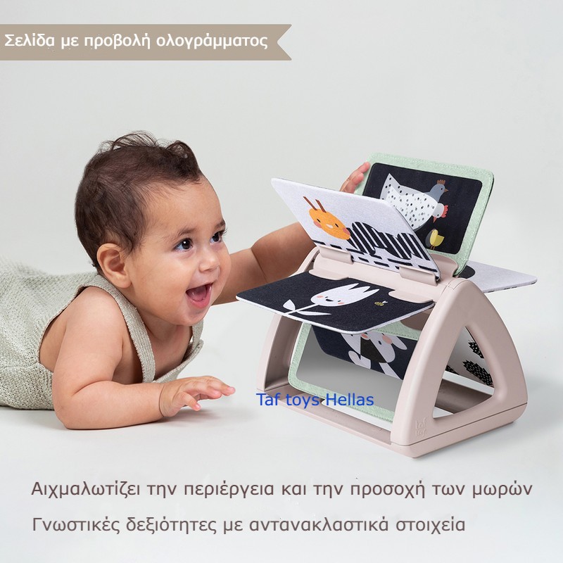 Taf Toys Βρεφικό Βιβλίο Black & White Rattling Spinning Book - 1