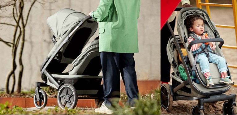 Joolz Geo3 Twin Premium Παιδικό Καρότσι Διδύμων Sage Green - 1