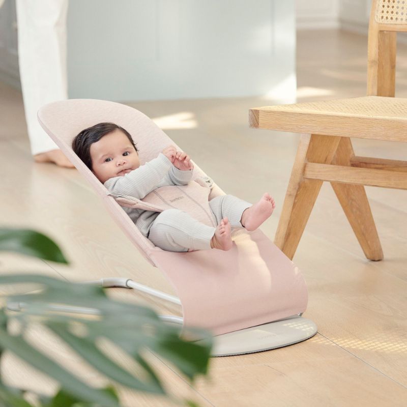 BabyBjörn Βρεφικό Ρηλάξ Bliss Light Pink Cotton Jersey - 1