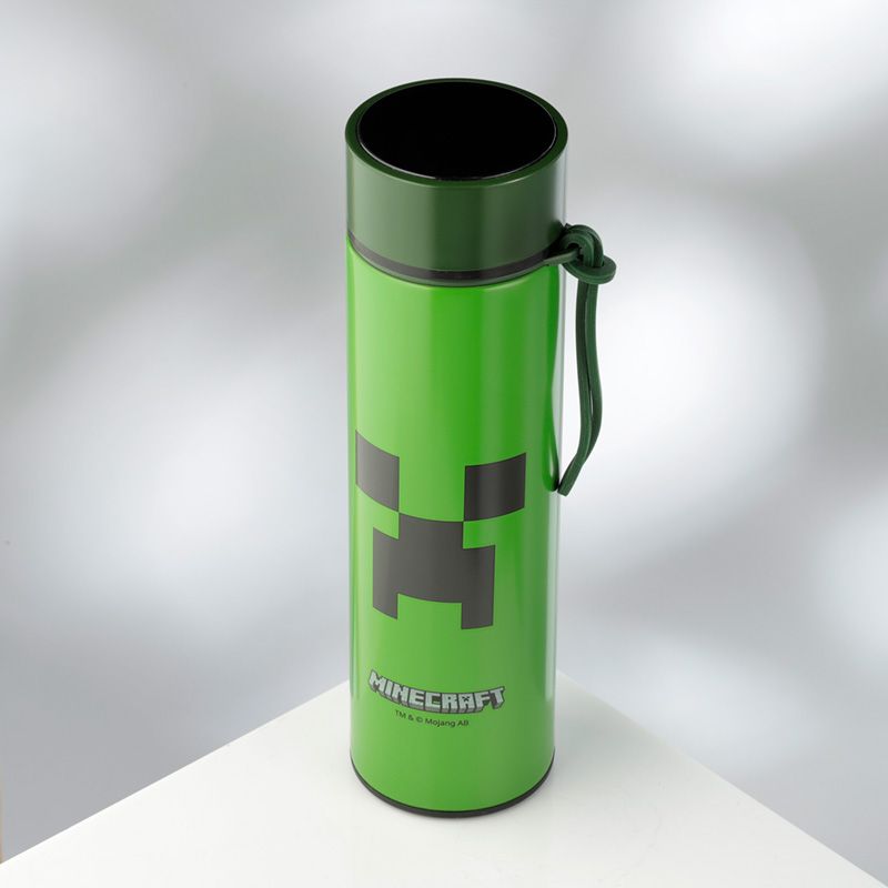 Puckator Παιδικό Θερμός Hot&Cold Minecraft Creeper 450ml με Ένδειξη Θερμοκρασίας - 1