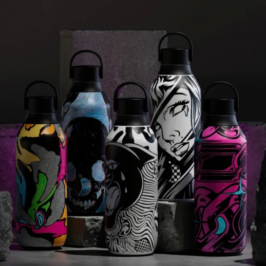 Chilly's Series 2 Studio Ανοξείδωτο Μπουκάλι Θερμός Go With The Flow 500ml - 1