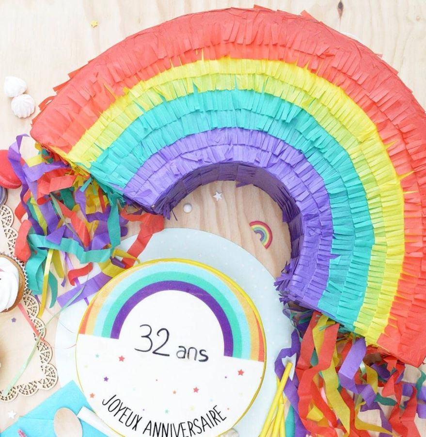 Scrap Cooking Πινιάτα για Πάρτι Rainbow - 1