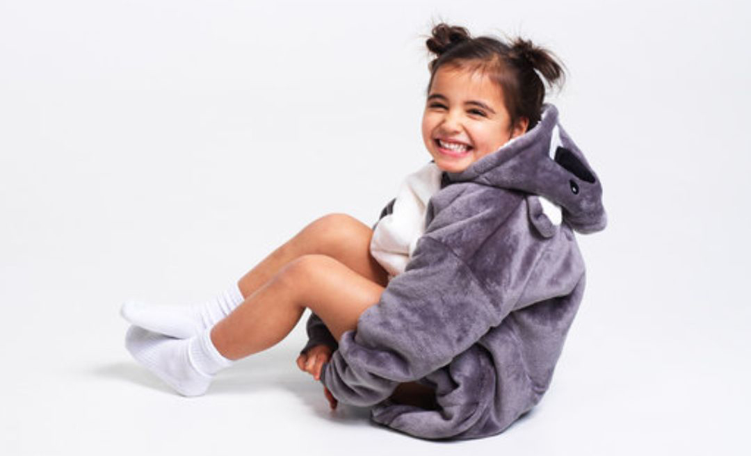 Noxxiez Φορετή Κουβέρτα Hoodie με Κουκούλα & Μανίκια Koala 3-6 ετών - 1