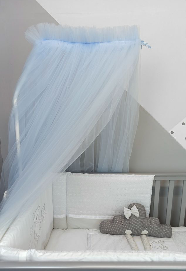 Baby Star Κουνουπιέρα Βρεφικού Δωματίου Elegant 10m Σιέλ - 1