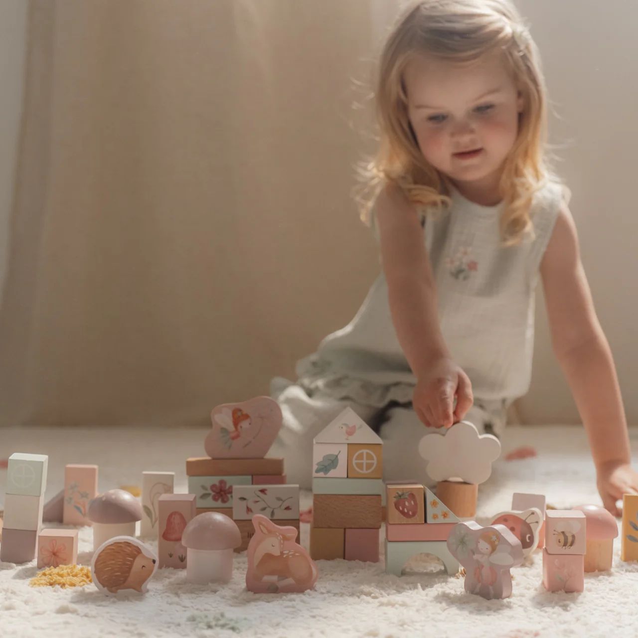 Little Dutch Σετ Ξύλινα Τουβλάκια Fairy Garden FSC - 1