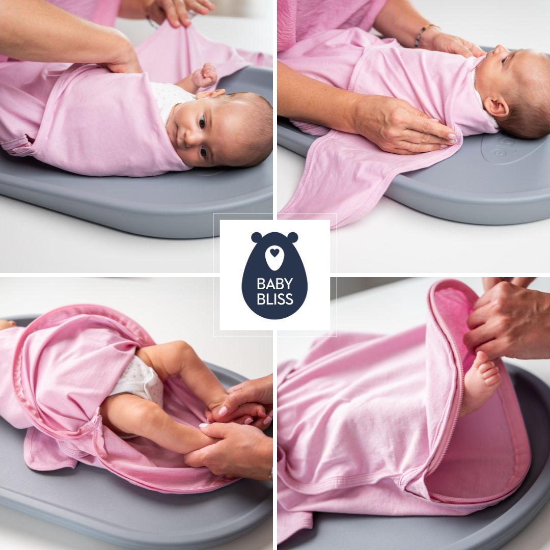 BabyBliss Υπνόσακος/Κουβέρτα Φασκιώματος Pink & Cream Σετ 2τμχ. - 2