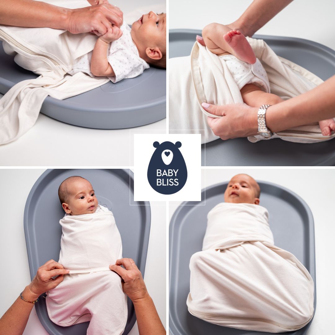 BabyBliss Υπνόσακος/Κουβέρτα Φασκιώματος Cream & Blue Σετ 2τμχ. - 2