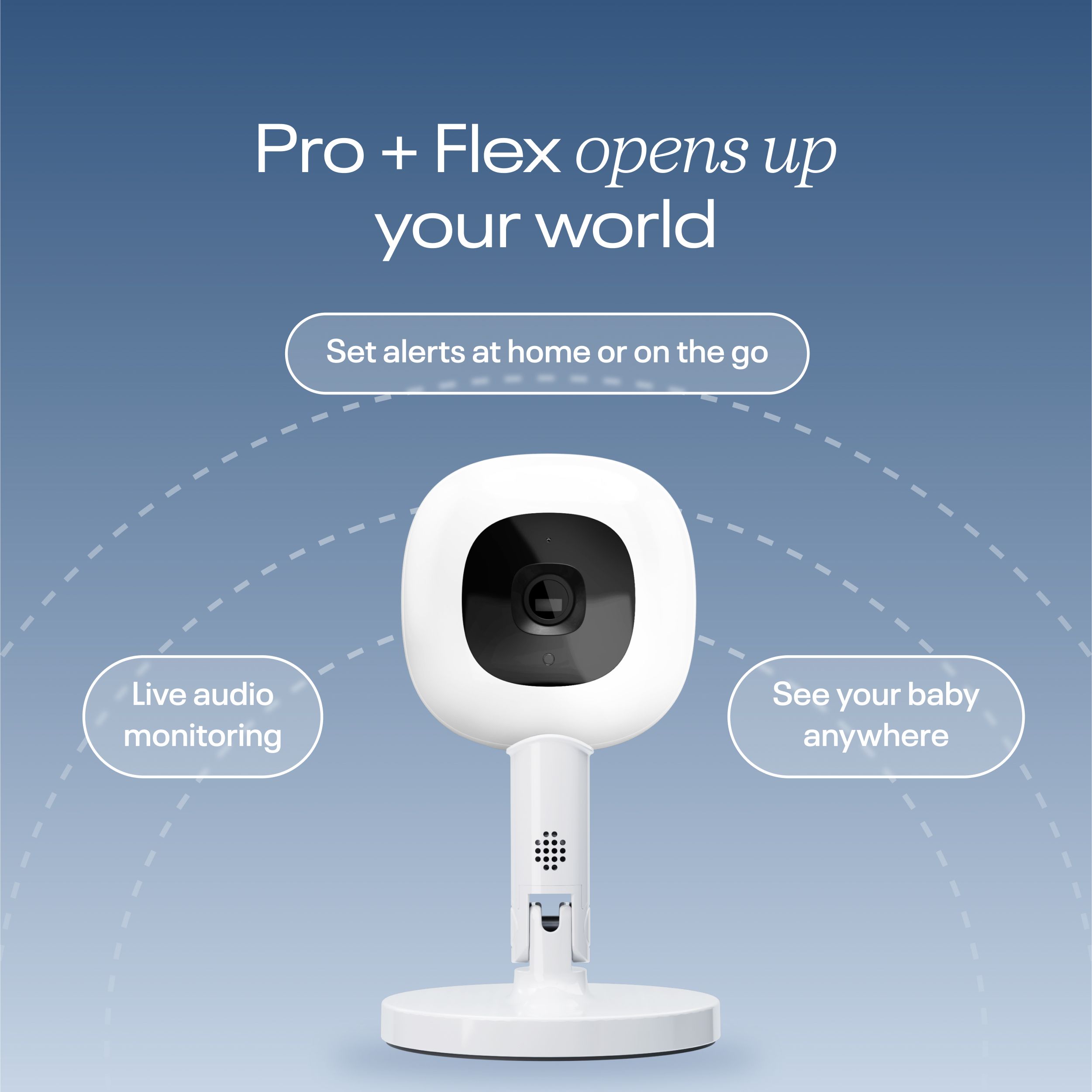 Nanit Pro Βραβευμένη Κάμερα Παρακολούθησης με Flex Stand & Ζώνη Αναπνοής - 2