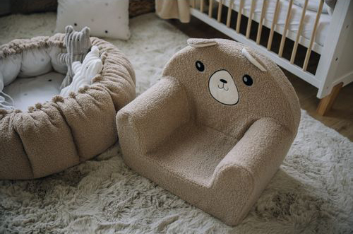 freeON Bubaba Παιδική Πολυθρόνα Cozy Teddy 43x47x34εκ. - 1