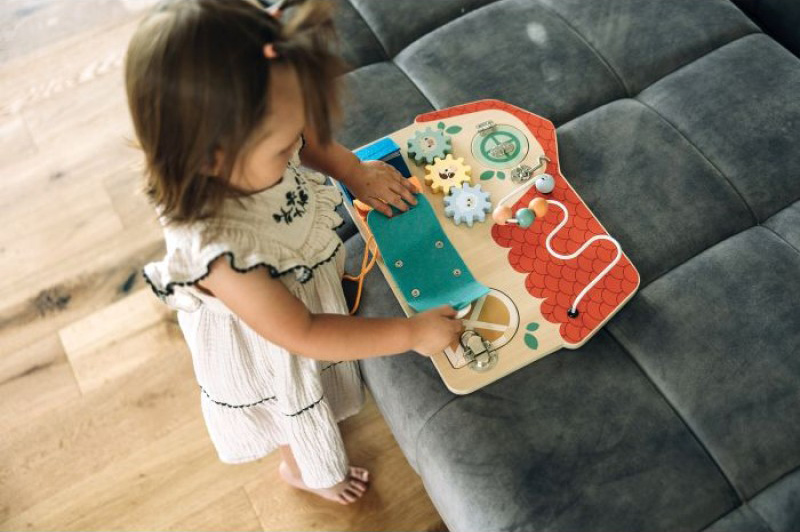 FreeOn Ξύλινος Πίνακας Δραστηριοτήτων Montessori,85116 - 1