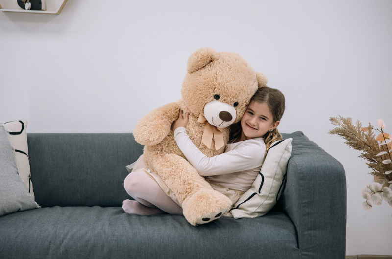 FreeOn Free2Play Λούτρινος Αρκούδος Teddy Bear Fluffy 100εκ. - 1