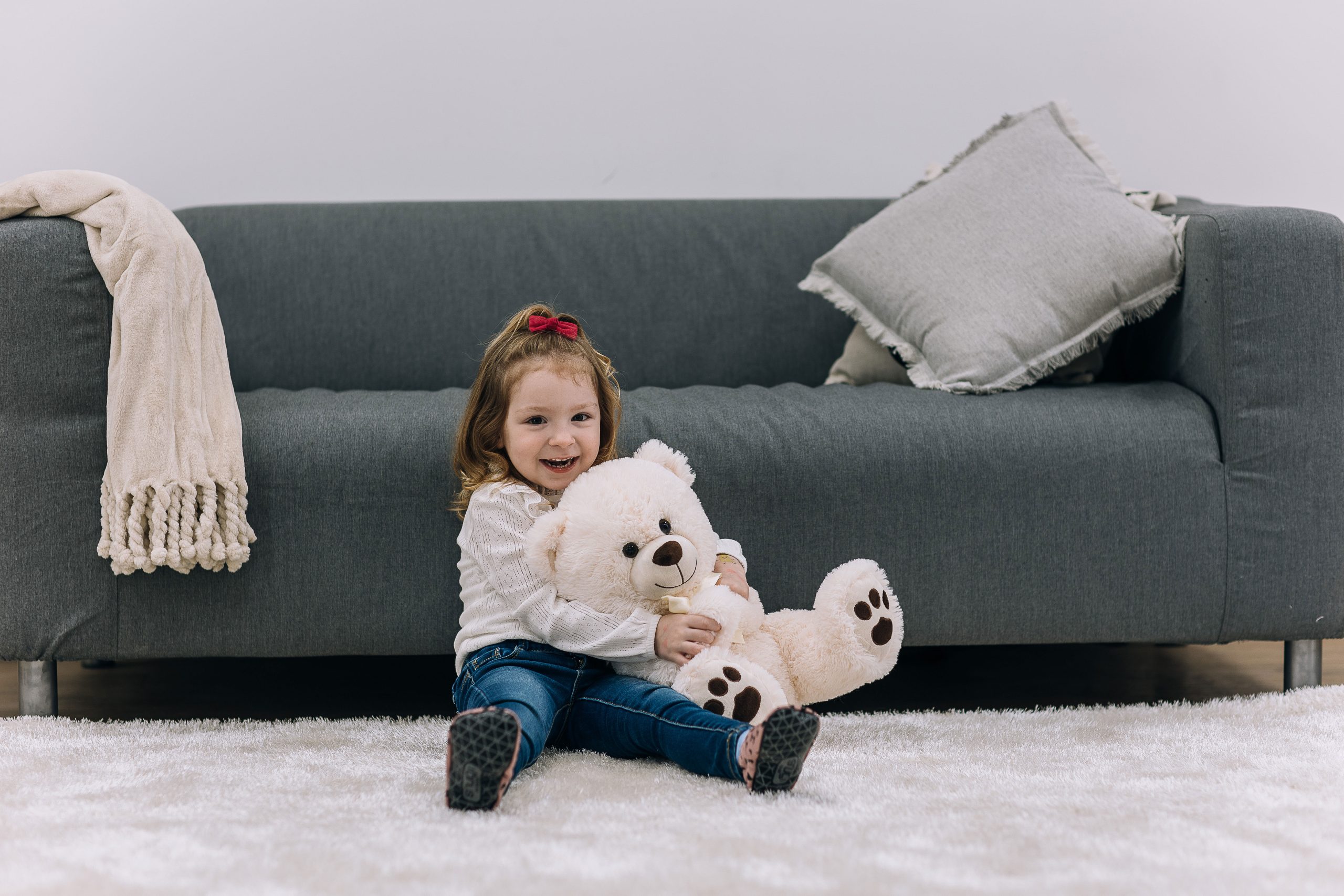 FreeOn Free2Play Λούτρινος Αρκούδος Bear Cuddly 38εκ. White - 1