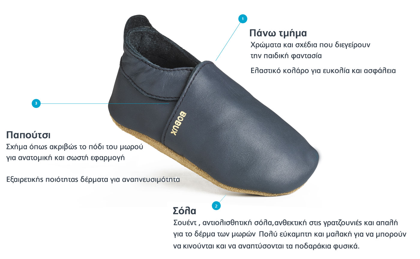 Bobux Βρεφικά Παπούτσια Soft Sole Hazel Lotus - 1