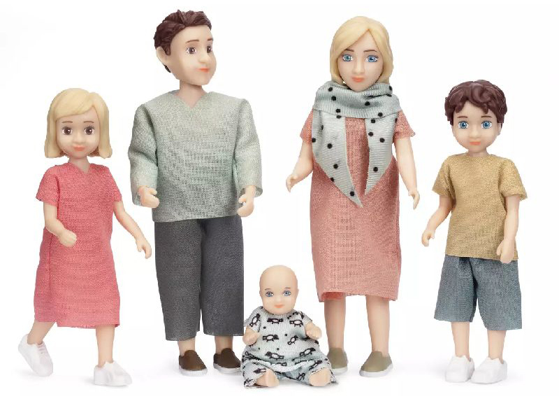 Lundby Μινιατούρες Οικογένεια Charlie 5τμχ. για Κουκλόσπιτo DIY - 3