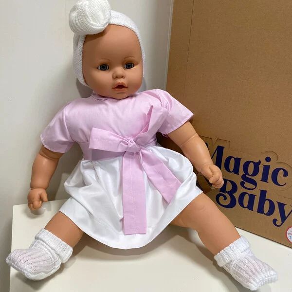 Lamagik Magic Baby Χειροποίητη Κούκλα Bobo με Λουλούδια Αρωματισμένη 65εκ. - 1