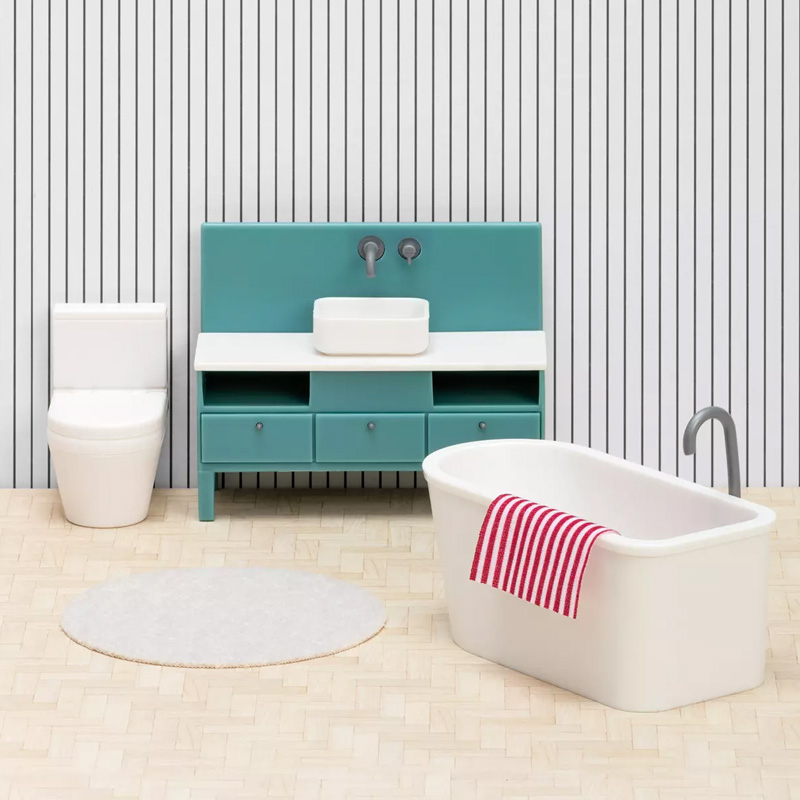 Lundby Μινιατούρες - Σετ Μπάνιου 4τμχ. για Κουκλόσπιτο DIY - 1