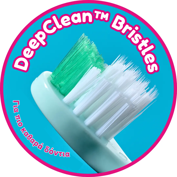 Brush-Baby FlossBrush Οδοντόβουρτσα & Μασητικό 2σε1 2τμχ. Ροζ-Τιρκουάζ 0-3 ετών - 1