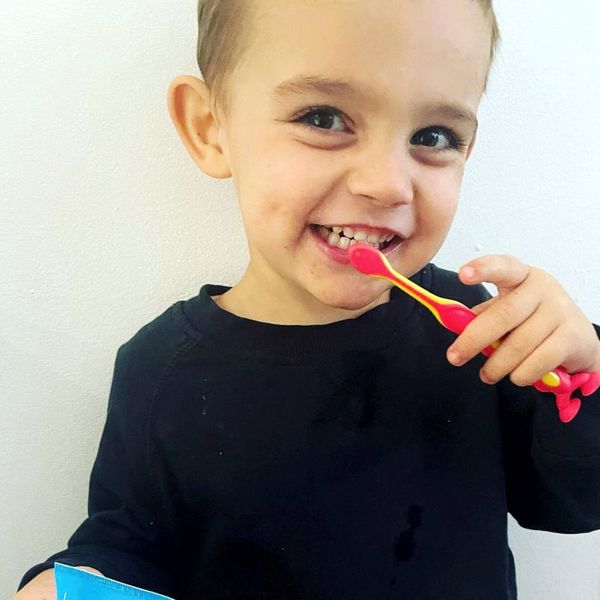 Brush-Baby FlossBrush Η Ιδανική Οδοντόβουρτσα για Παιδιά 3-6 Ετών Κροκόδειλος - 1