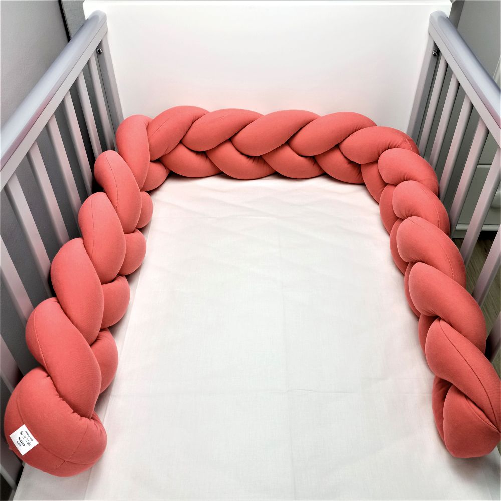 Baby Star Χειροποίητη Πάντα Πλεξούδα Κοραλί Extra Large 2m - 1