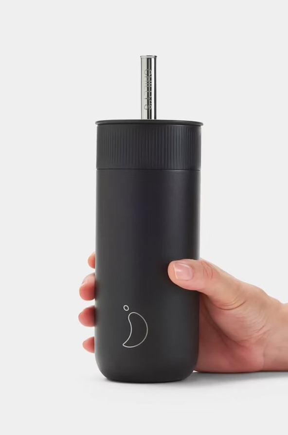 Chilly's Ανοξείδωτο Ποτήρι Θερμός 2 σε 1 Series 2 Switch 500ml Abyss Black - 2