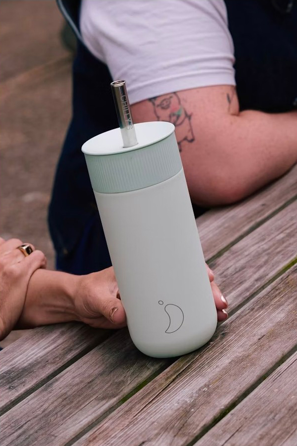 Chilly's Ανοξείδωτο Ποτήρι Θερμός 2 σε 1 Series 2 Switch 500ml Lichen Green - 1
