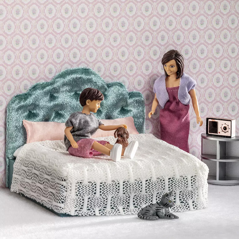 Lundby Μινιατούρες Σετ με Έπιπλα Υπνοδωματίου για Κουκλόσπιτο DIY - 1
