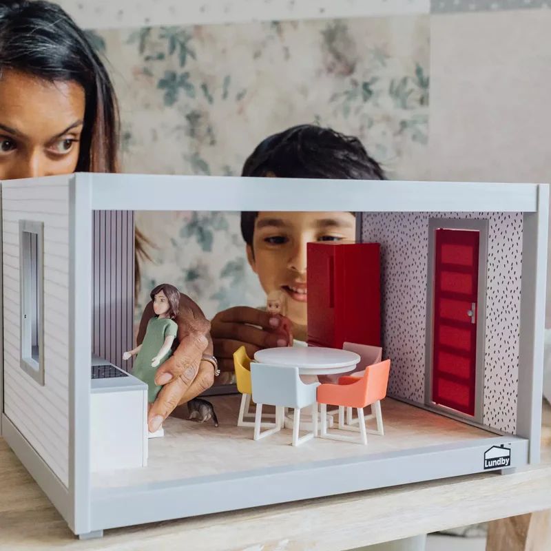 Lundby Επιπλωμένο Κουκλόσπιτο με Φιγούρες DIY 33εκ. - 1