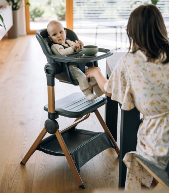 FreeOn Λίκνο/Κάθισμα Φαγητού Nest & Feed 2-in-1 Grey - 2