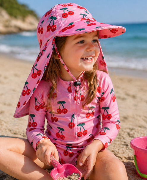 Zoocchini Cape Sunhat Upf50 Cherry - 2-4 Ετών - 1