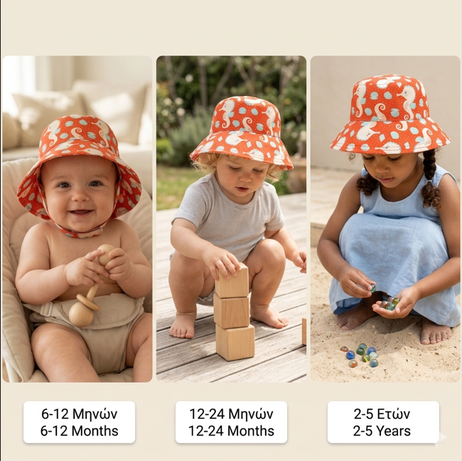 Αντηλιακό Bucket Καπέλο Sally The Seahorse - 6-12M - 1