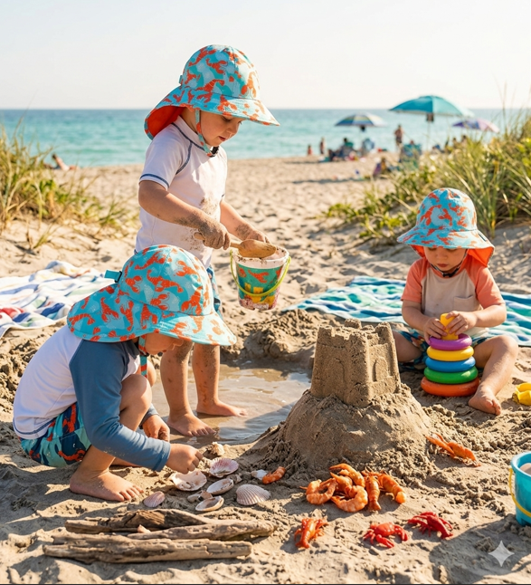 Zoocchini Cape Sunhat Upf50 Lobster - 6-24M - 1