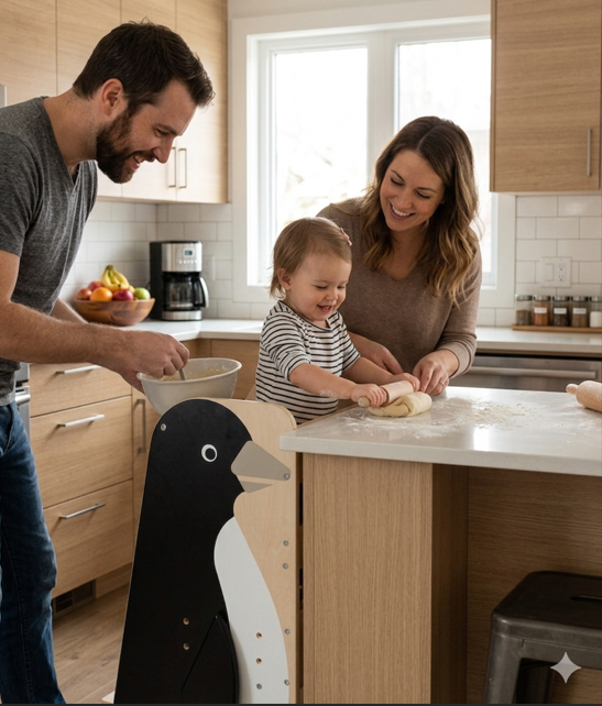 Small Foot Πύργος Εκμάθησης Montessori Ξύλινος – Learning Tower Παιδιού - 1