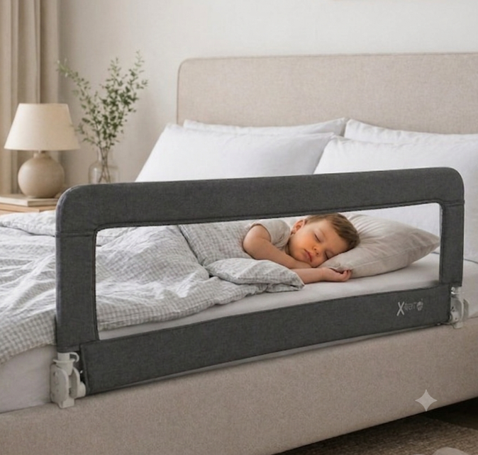 X-Treme Baby Προστατευτικό Κάγκελο Κρεβατιού 135x42cm Αναδιπλούμενο για Παιδικό Κρεβάτι - 1