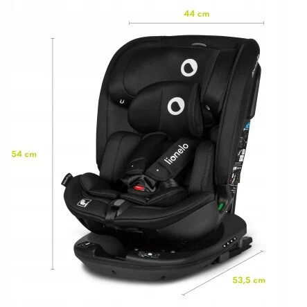 Lionelo Bastian Rwf I-Size Κάθισμα Αυτοκινήτου 40-150 Cm Isofix Gray Stone