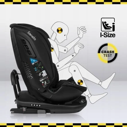 Lionelo Bastian Rwf I-Size Κάθισμα Αυτοκινήτου 40-150 Cm Isofix Gray Stone
