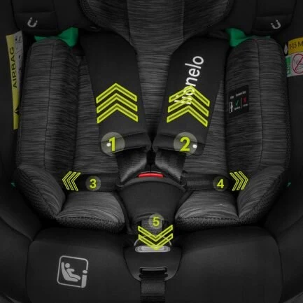 Lionelo Braam I-Size Κάθισμα Αυτοκινήτου 40-150 Cm Isofix Black Carbon