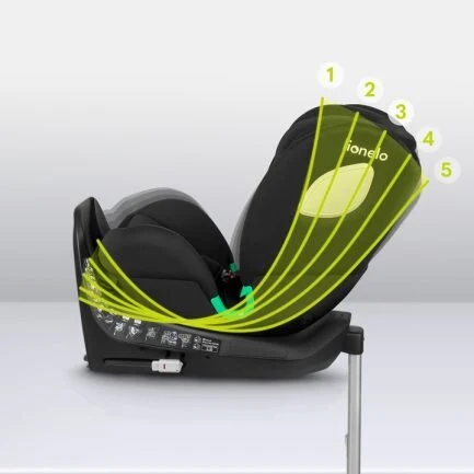 Lionelo Braam I-Size Κάθισμα Αυτοκινήτου 40-150 Cm Isofix Black Carbon