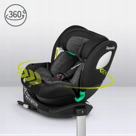 Lionelo Braam I-Size Κάθισμα Αυτοκινήτου 40-150 Cm Isofix Black Carbon